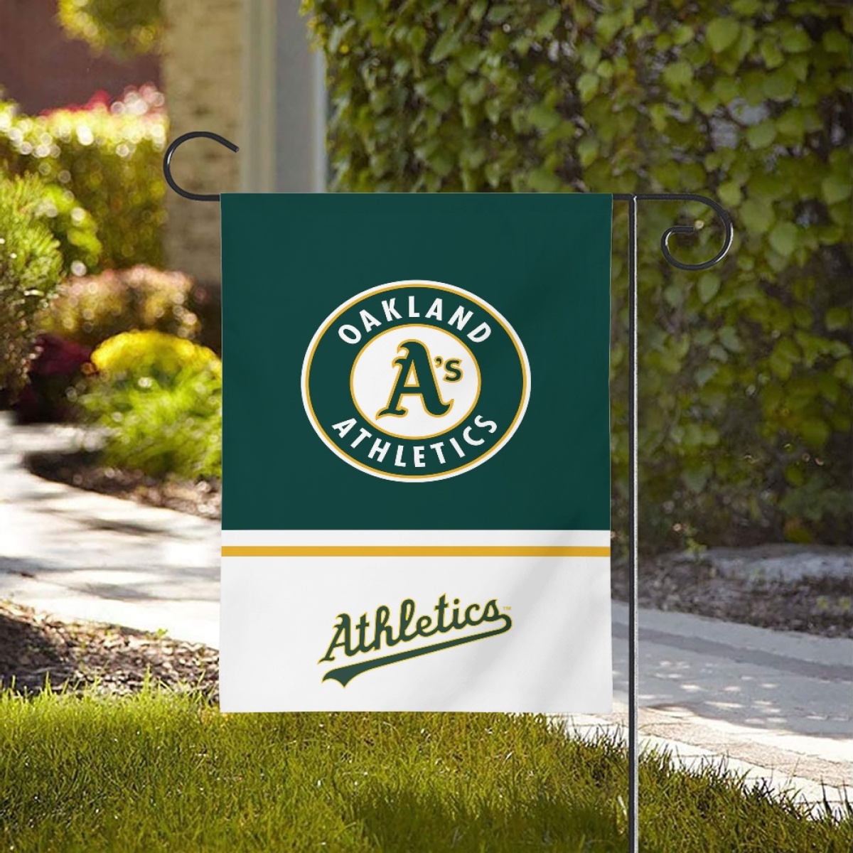 Oakland Athletics Double-Sided Garden Flag 001 (Pls check description for details)
